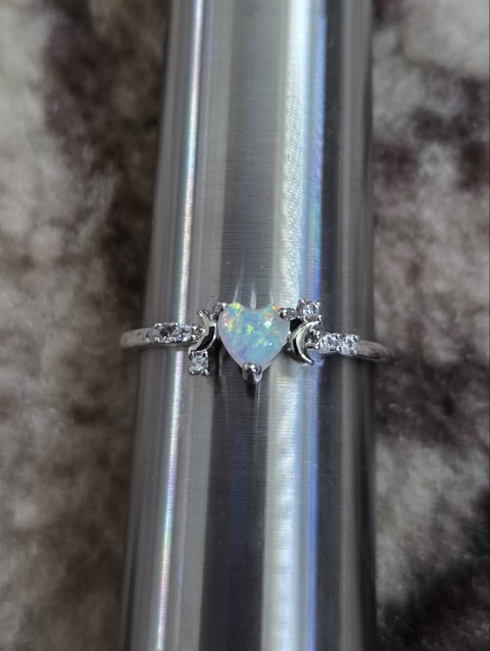 Heart Opal Ring